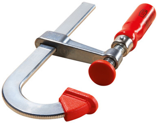 Bessey LMU2.008 - Clamp, woodworking, F-style, zinc jaws, swivel pads, 2 In. x 8 In., 330 lb