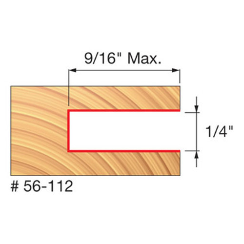 Freud 56-112 - 1/4" Slot Three Wing Slotting Cutter