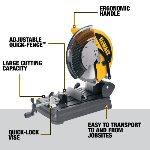 DEWALT DW872 - 14" Multi-Cutter Saw 1,300 Rpm 15 Amp Ac/Dc