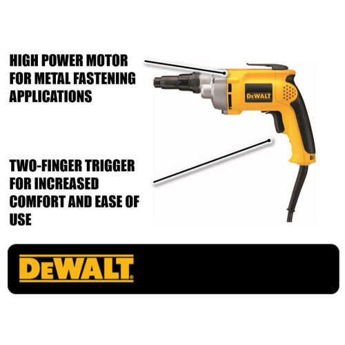 DEWALT DW267 - Vsr 0-2,000 Rpm Versa-Clutch Screwdriver 164"/Lb, 6.5A