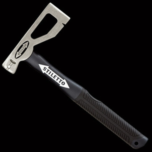 Stiletto -  10 OZ. TITANIUM LATHER'S HATCHET / 13.5" FIBERGLASS HANDLE  - LATHAXE10-F