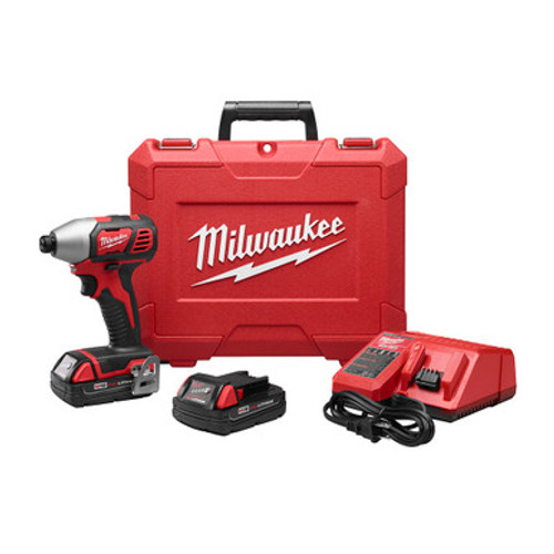 Milwaukee 2656-22CT - M18 1/4 in. Hex Impact Driver CP Kit