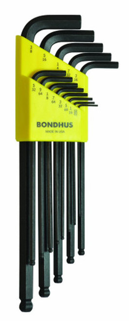 Bondhus 10937 - Set of 13 Balldriver L-wrenches, sizes .050-3/8-Inch