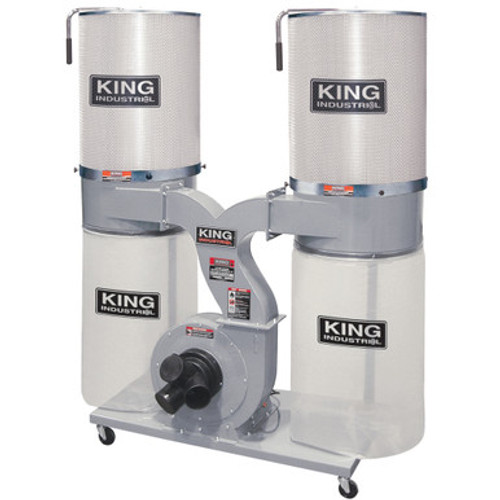 King Canada KC-4045C/KDCF-3500 - 2,280 Cfm / 3 Hp Dust Collector With Canister Filter