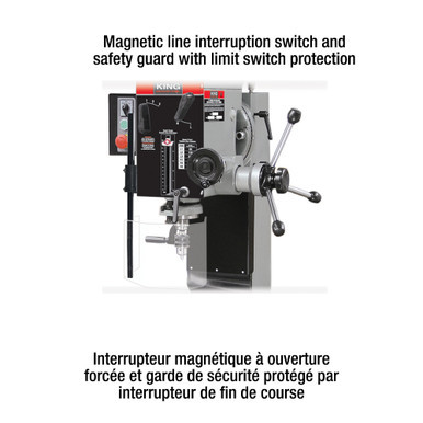 King Canada KC-45 - Gearhead Milling Drilling Machine - With Limit Switch