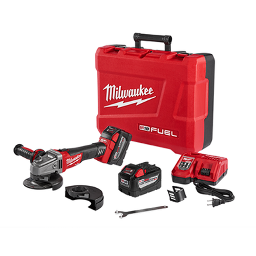 Milwaukee 2781-22HD - M18 FUEL™ 4-1/2" / 5" Grinder, Slide Switch Lock-On High Demand™ Kit