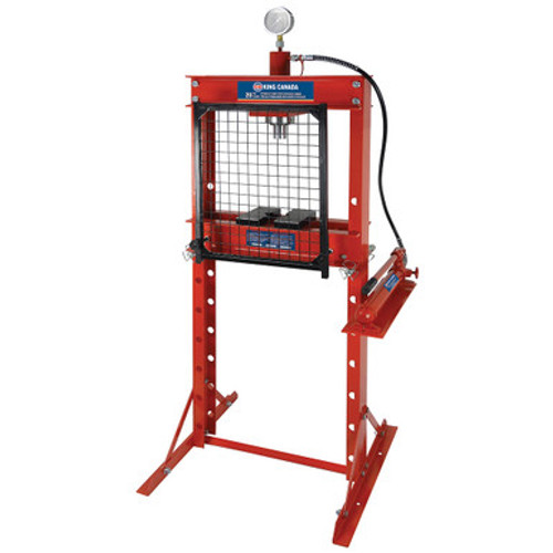 King Canada KHP-20T-GGN - 20 Ton Hydraulic Shop Press With Grid Guard