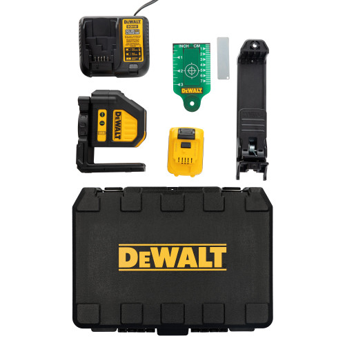 DEWALT DW088LG - 12V Cross Line Laser - Green Beam