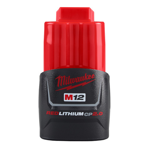 Milwaukee M12 REDLITHIUM CP2.0 battery pack compact 12V lithium ion battery