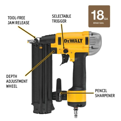 DEWALT DWFP12233 - 18 Gauge Precision Point Brad Nailer 2" (5/8" To 2")