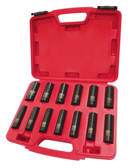 ITC 020736 - (IPS-1312DM) 1/2" Drive 13PC Deep Metric Impact Socket Set