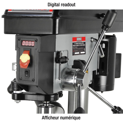 King Canada KC-15HS-VS - 15" Floor Variable Speed Drill Press