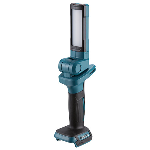 Makita DML816X cordless LED flashlight standing upright