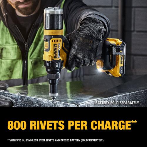 DEWALT DCF403B - 20V MAX* XR® Brushless Cordless 3/16" Rivet Tool (Tool Only)