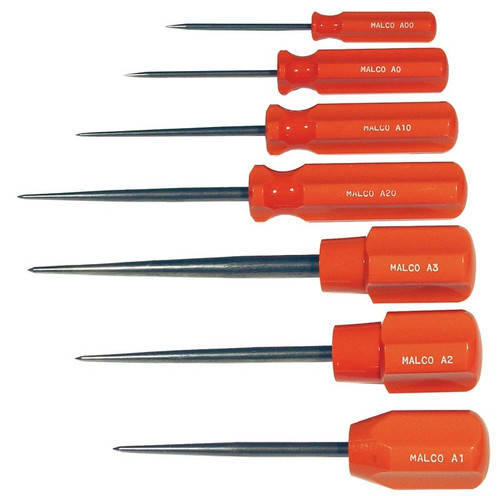 Malco A0 - Scratch Awl, Reg Grip, 1/8"