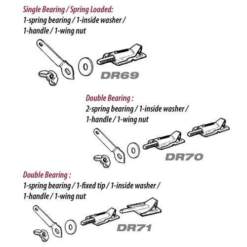 Malco DR71 - Double Bearing Spring Fixed