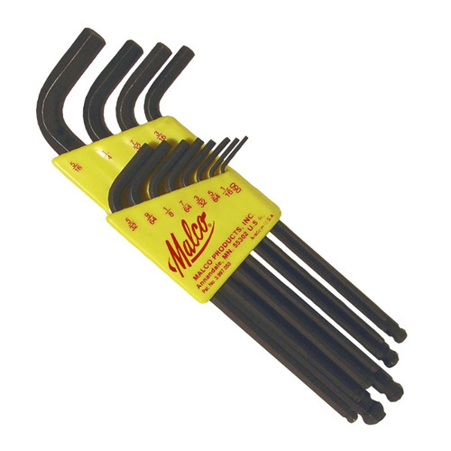 Malco W12 - Hex Key, "L", 12", 7-Piece Set