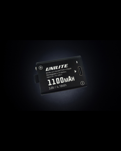 Unilite BATTERY-HT650R - Spare Battery For Ht-650R Headlamp (3.8V 1100Mah Li-Po)