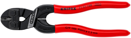 Knipex 7131160SBA - Cobolt® S Compact Bolt Cutters-Notched Blade