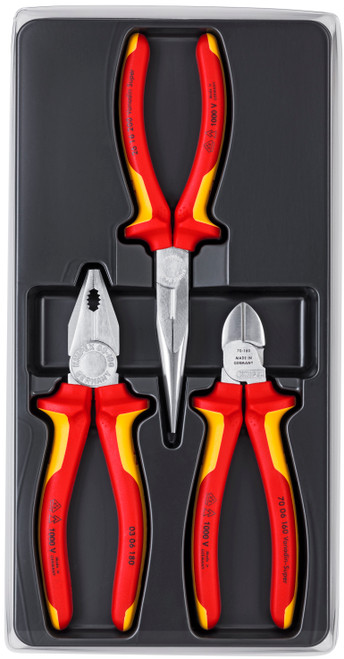 Knipex 002012 - 3 Pc 1000V Insulated Tool Set