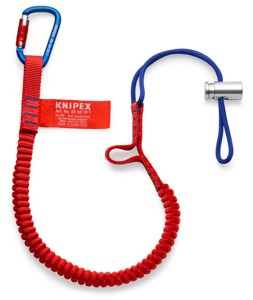 Knipex 005012TBKA - Tool Tethering Lanyard With Captive Eye Carabiner Up To 13 Lbs.