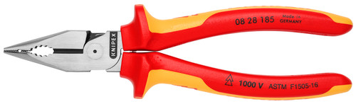 Knipex 0828185SBA - Needle-Nose Combination Pliers-1000V Insulated