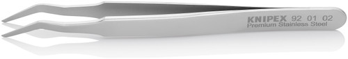Knipex 920102 - Premium Stainless Steel Positioning Tweezers-35°Angled-Smd