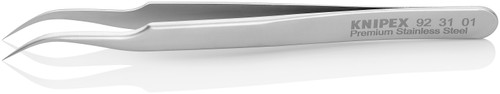 Knipex 923101 - Premium Stainless Steel Gripping Tweezers-45°Angled-Needle-Point Tips