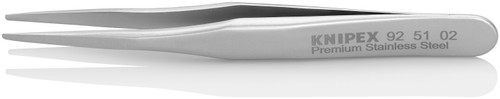 Knipex 925102 - Premium Stainless Steel Gripping Tweezers-Blunt Tips