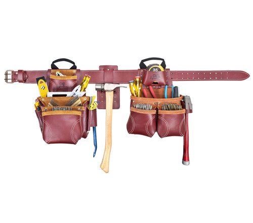 Kuny's Leather 21455 - Top Of The Line Pro Framer'S Heavy-Duty Leather Combo System - 19 Pockets