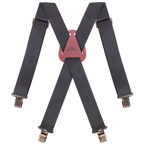 Kuny's Leather 51110 - Black Nylon Work Suspenders - One Size