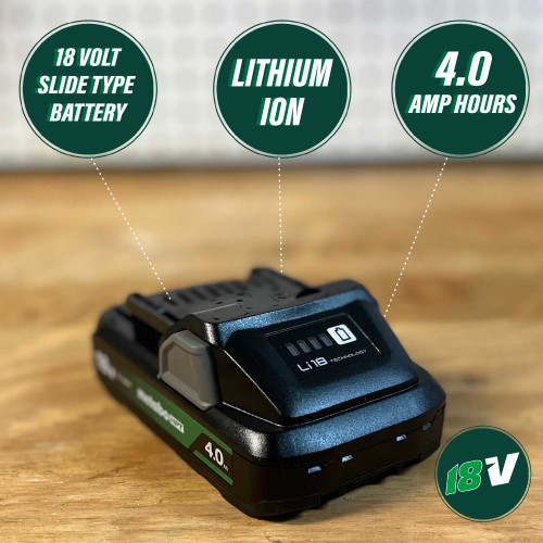 Metabo HPT 378681M - 18 Volt 4.0Ah Li-Ion Battery with Fuel Indicator