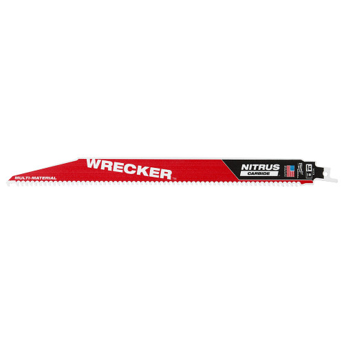 Milwaukee 48-00-5573 - SAWZALL Blade - 12" The WRECKER with NITRUCARBIDE 1 PK