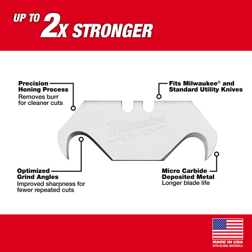 Milwaukee 48-22-1932 - 5-Piece Hook Utility Knife Blades