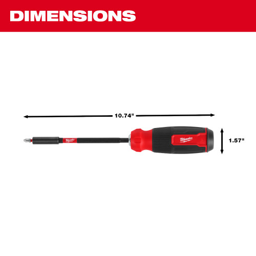Milwaukee 48-22-2915 - 14-in-1 Multi-Bit Screwdriver W/ SHOCKWAVE Impact Duty Bits