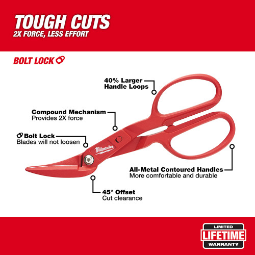 Milwaukee 48-22-4005 - Offset Compound Tinner