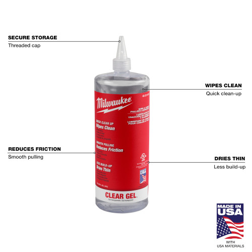 Milwaukee 48-22-4135 - Wire & Cable Pulling Clear Gel Lubricant
