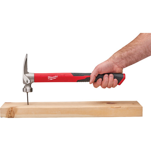 Milwaukee 48-22-9316 19 Oz Smooth Face Poly/Fiberglass Handle Hammer - Red/Black
