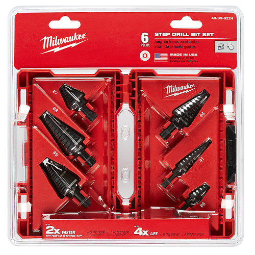 Milwaukee 48-89-9224 - 6-Piece Step Drill Bit Set