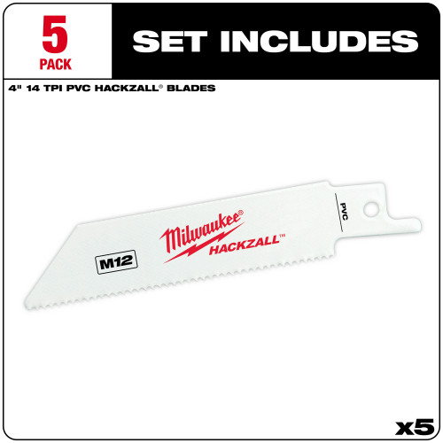 Milwaukee 49-00-5414 - HACKZALL Bi-Metal Blade - PVC