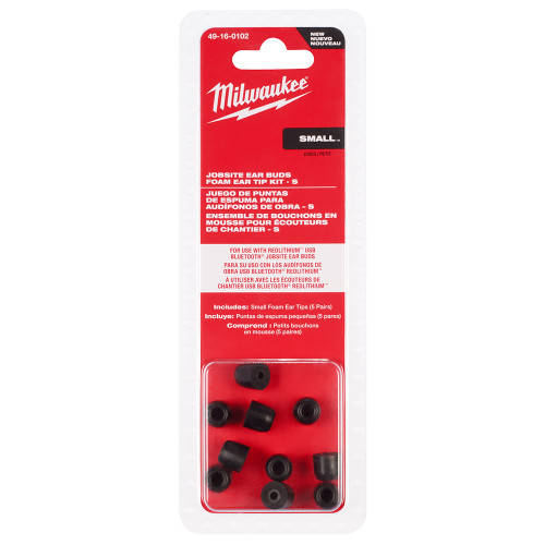Milwaukee 49-16-0102 - Jobsite Earbuds Foam Ear Tip Kit - S