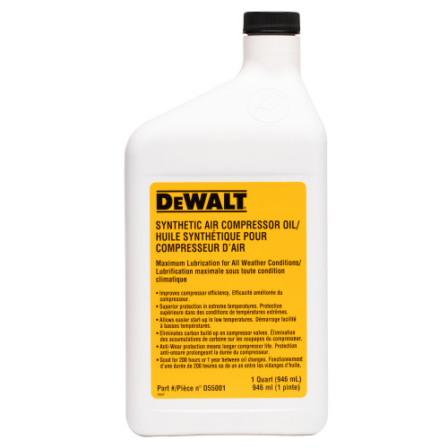 DEWALT D55001 - Compressor Oil, 1-Quart