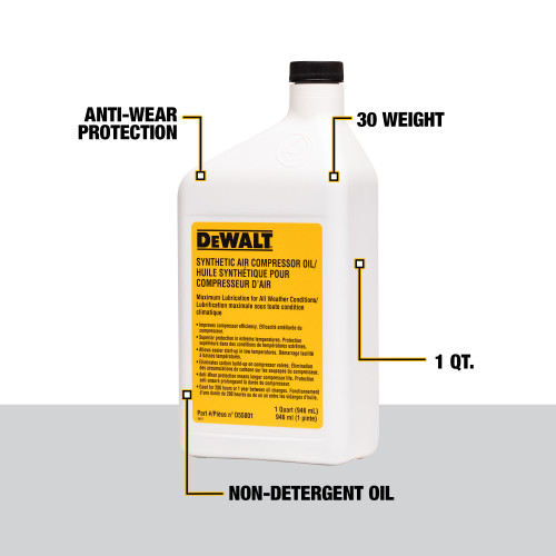 DEWALT D55001 - Compressor Oil, 1-Quart
