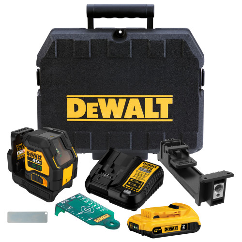 DEWALT DCLE34021D1 - 20V Max Green Cross Line Laser (Kit)