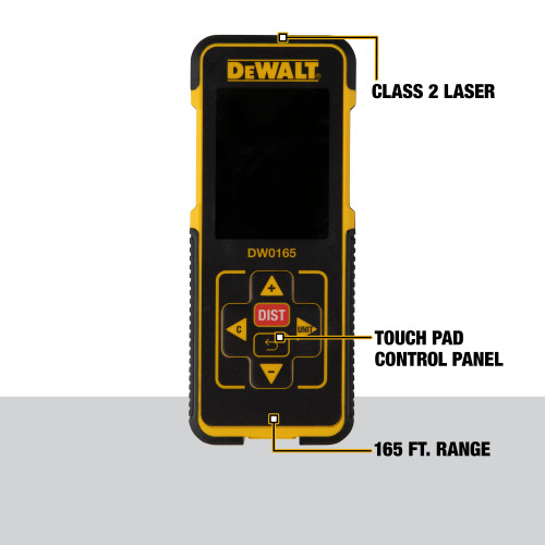DEWALT DW0165N - 50 M Laser Distance Measurer (165 Ft.)