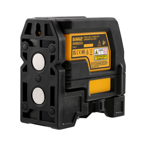 DEWALT DW0822CG - Cross Line And Plumb Spots Laser - Green