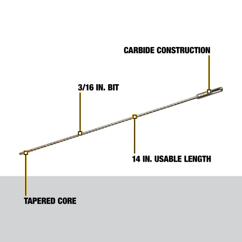 DEWALT DW5408 - SDS+ Hammer Drill Bit 3/16" x 14" x 16"