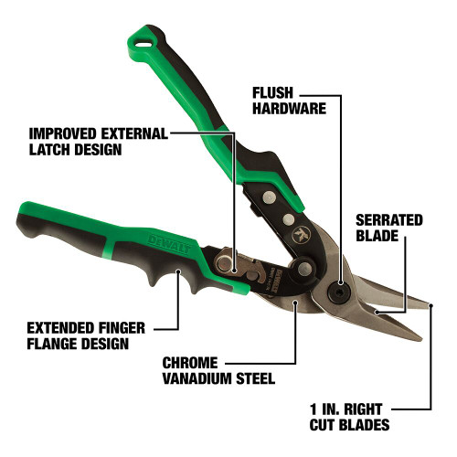 DEWALT DWHT14674 - Right Cut Ergo Aviation Snip