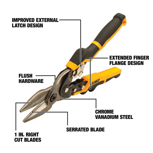 DEWALT DWHT14675 - Straight Cut Ergo Aviation Snip