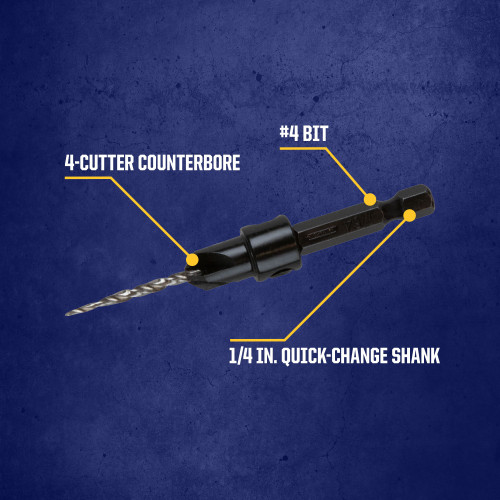 Irwin 1882630 - Speedbor Countersink Wood Drill Bit, Number-4